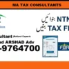 SALES TAX, Income Tax Returns, NTN, GST, Company Registration,Tax,