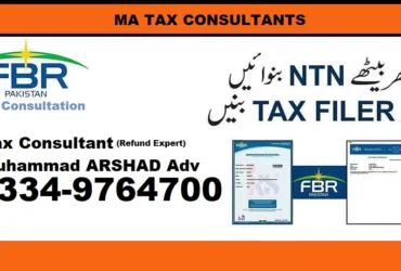 SALES TAX, Income Tax Returns, NTN, GST, Company Registration,Tax,